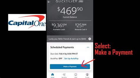 capital one pay with credit card